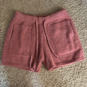 Plush Terry Athletic Shorts - Dusty Rose